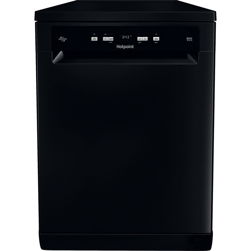 Hotpoint HFC3C26WCBUK  Black Fullsize dishwasher