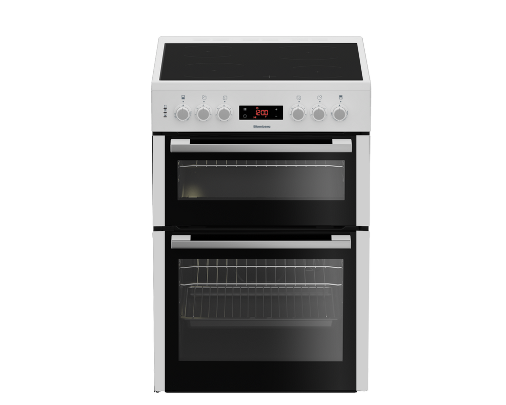 Blomberg HKN65W 60cm Double Electric Cooker in white (Ex-Display)