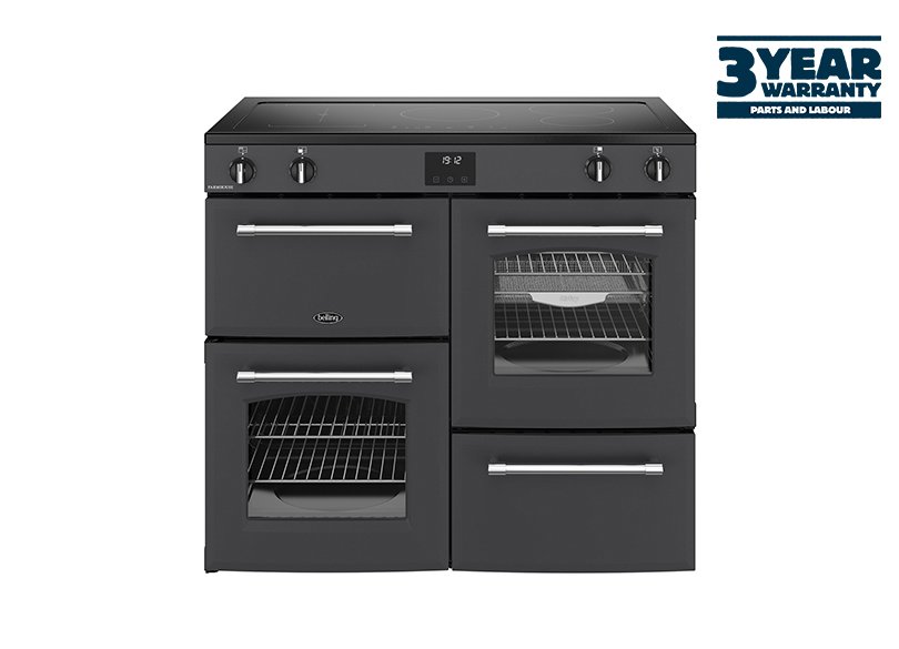 Belling Farmhouse 100Ei 100cm Electric Range Cooker in Anthracite