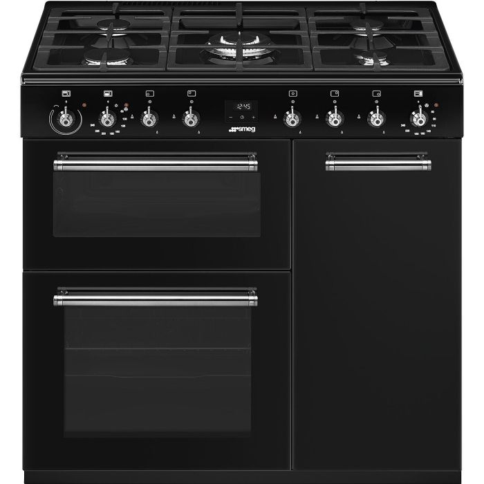 Smeg CX93GMBL 90cm Dual Fuel Cooker