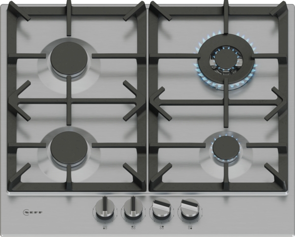 Neff T26CIH8N0 60cm Gas hob in Stainless Steel