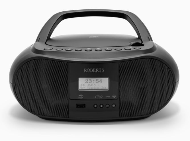 Roberts ZOOMBOX4 Black Portable Cd player