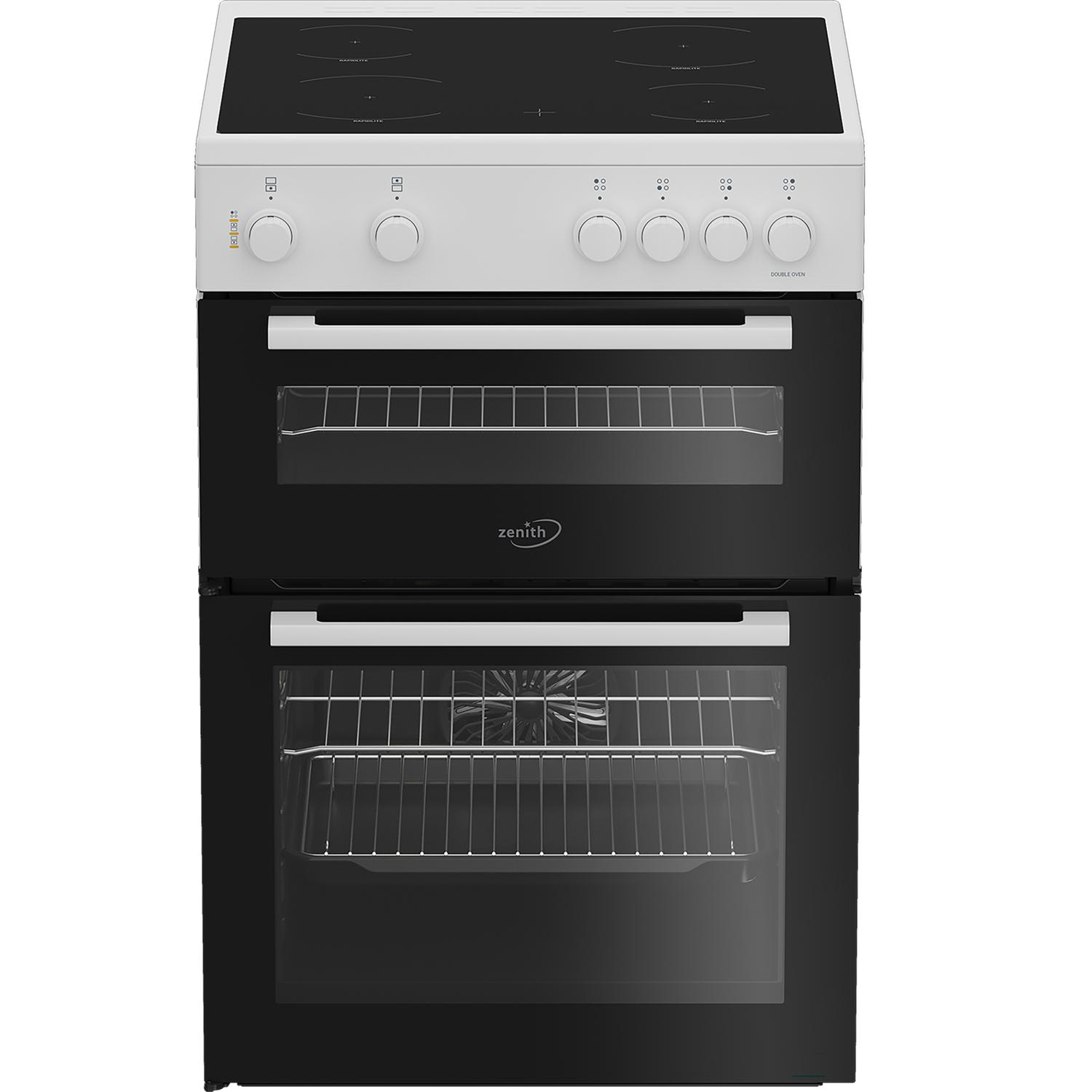 Zenith ZET605W 60cm Twin Cavity Electric Cooker