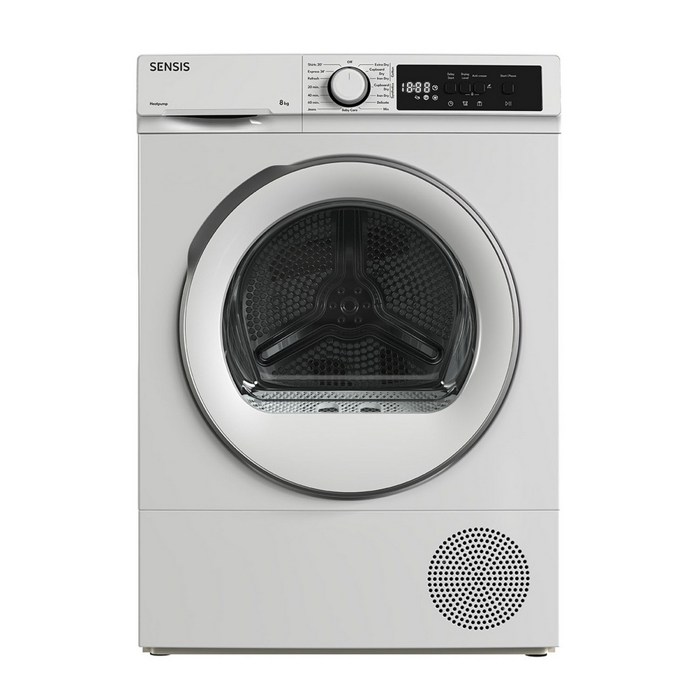 Sensis TDHF018A2W 8kg Heat Pump Dryer in White