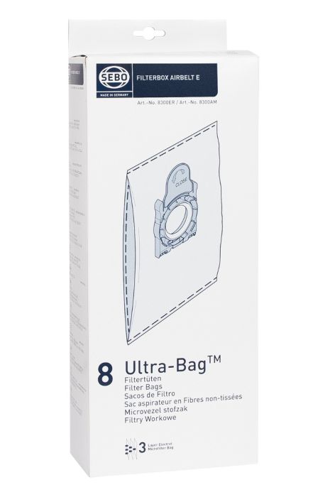 Sebo 8300ER Airbelt E Ultra Vacuum Cleaner Bags