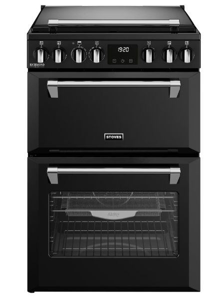 Stoves Richmond 60DF 60cm Dual Fuel cooker in Black