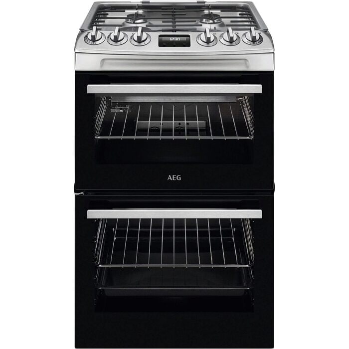 Aeg CGX1130ACB 55cm Gas Cooker in Stainless Steel
