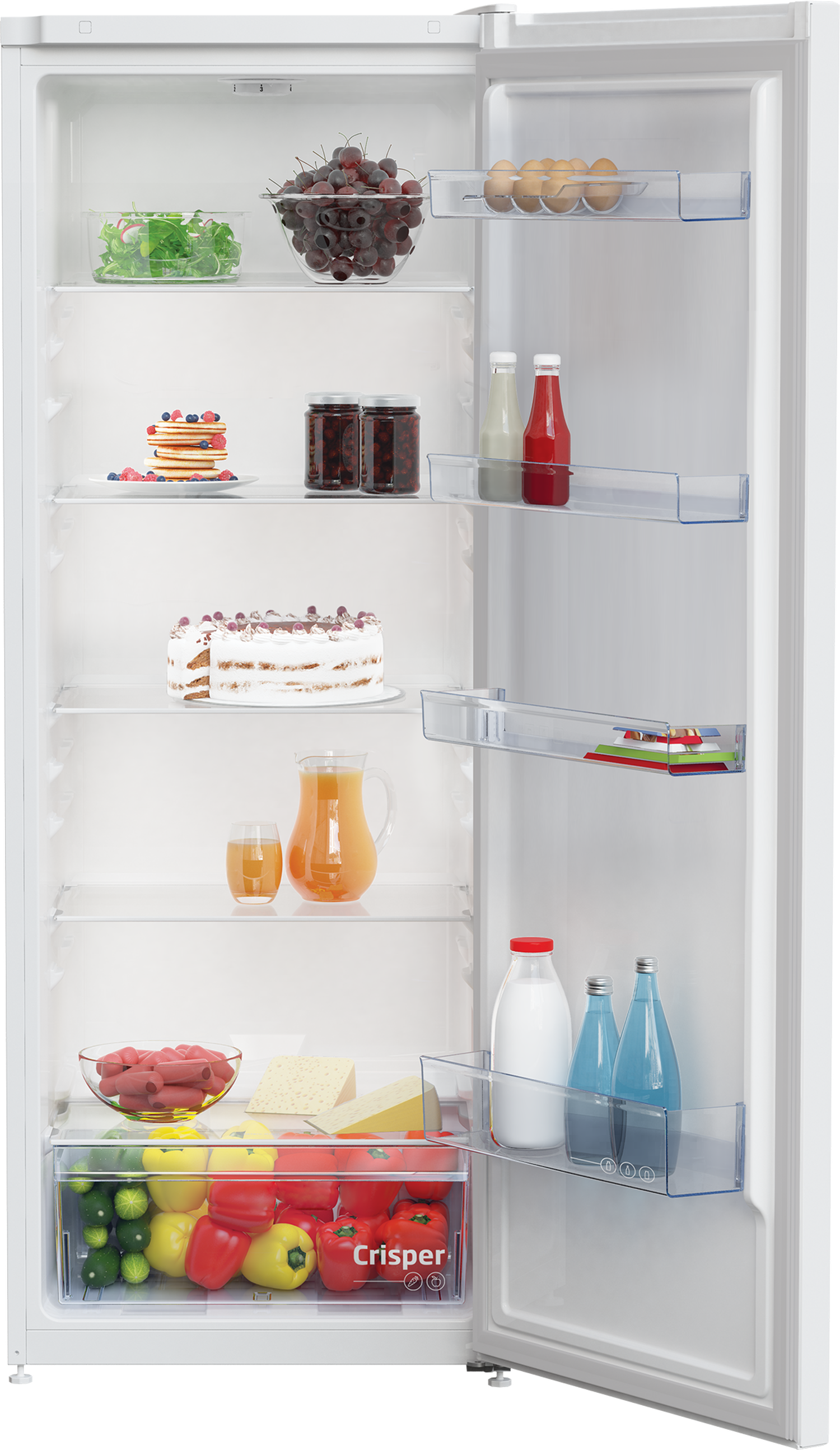 Beko LSG4545W Upright tall larder Fridge