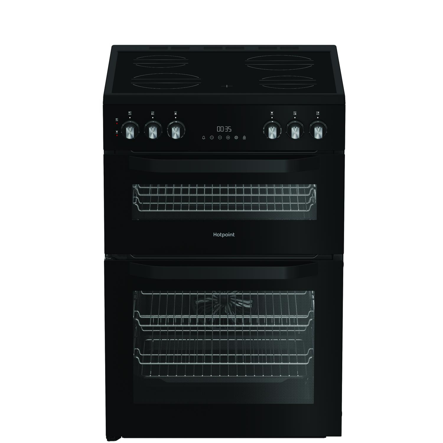 Hotpoint HDE6VDC2B1 60cm Electric Cooker in Black