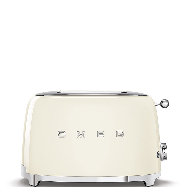 Smeg TSF01CRUK 2 slice retro style toaster in Cream