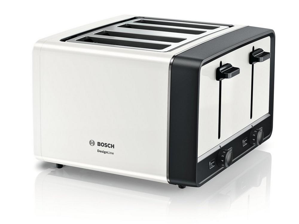 Bosch TAT5P441GB 4 Slice White Toaster