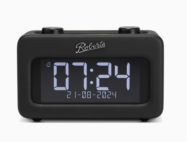 Roberts Rest Clock/Radio in Black