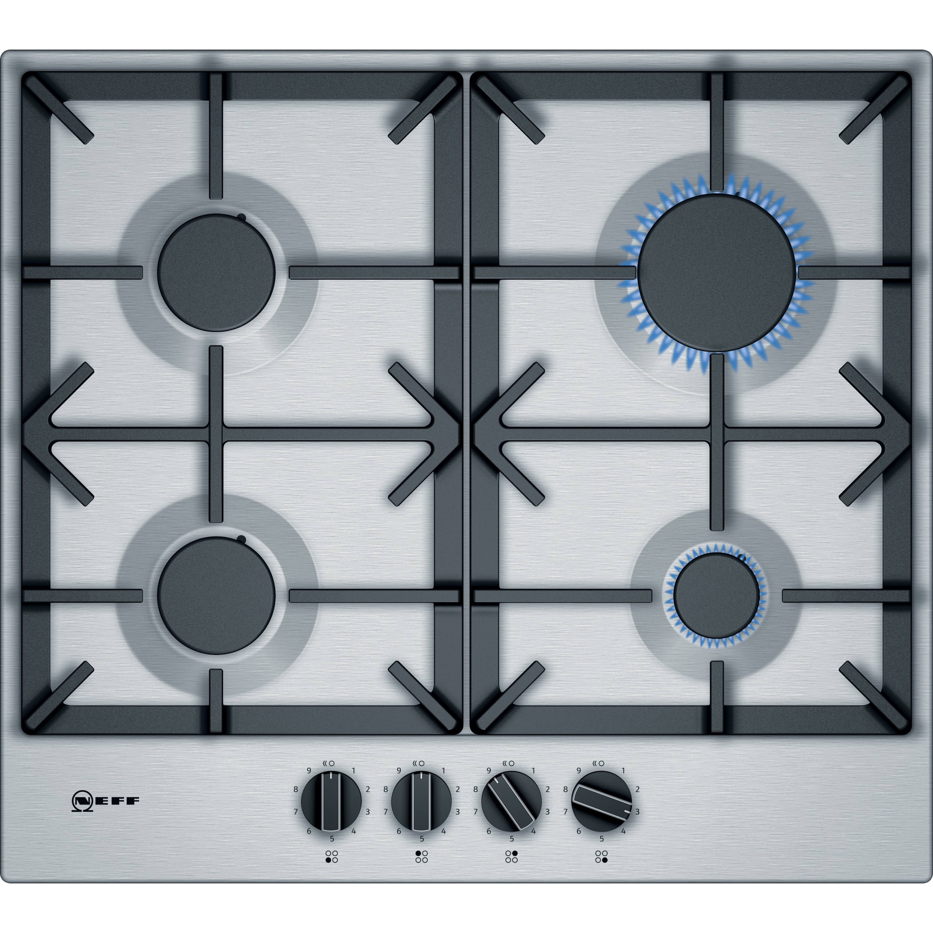 Neff T26DS49NO 60cm Gas hob in Stainless Steel