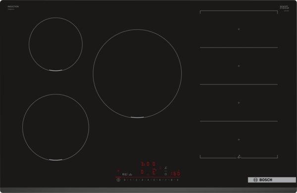 Bosch PXV831HC1E 80cm Flex Induction Hob in Black