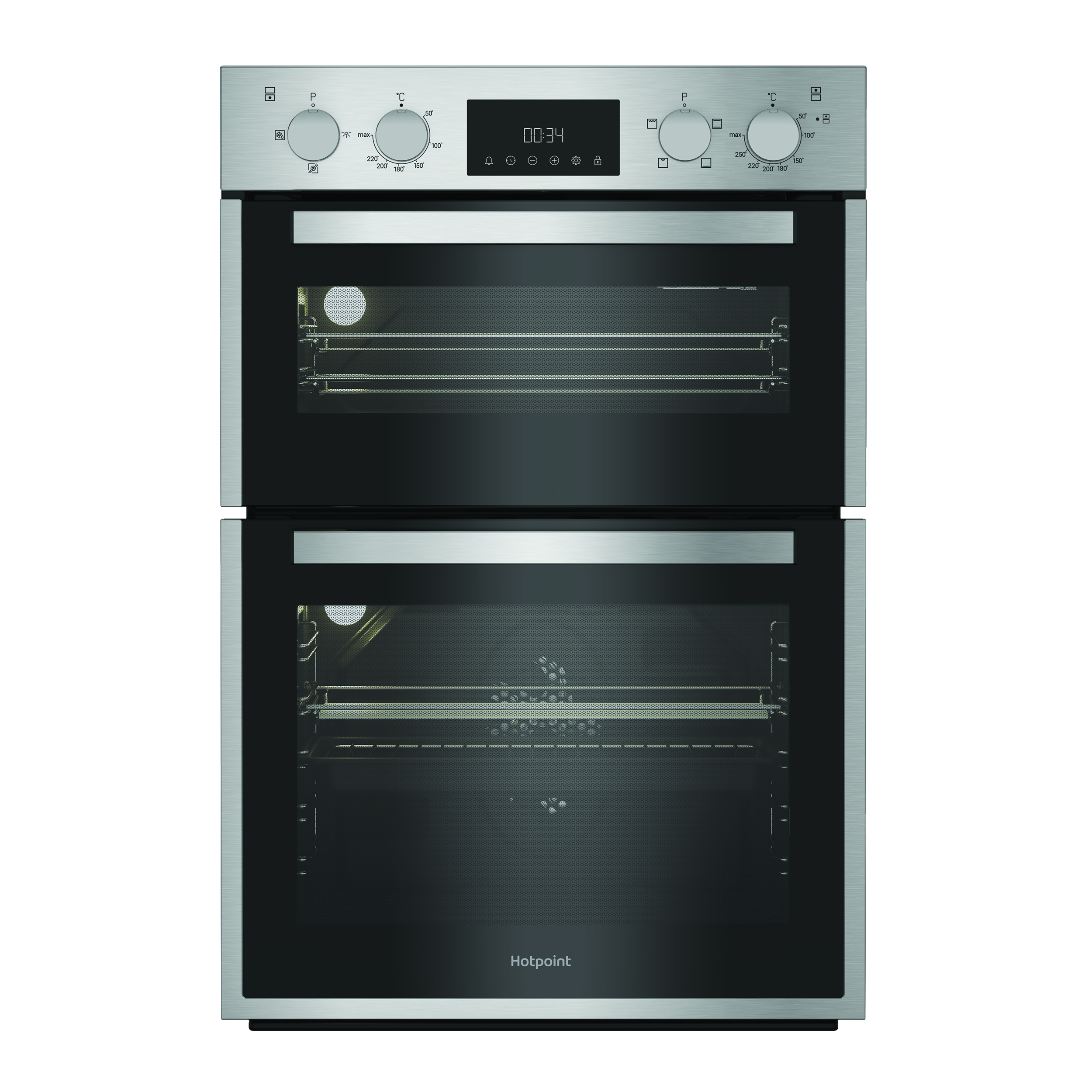 Hotpoint DIH10DIX Built in Inox double oven