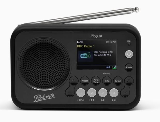 Roberts PLAY 20 DAB Radio in Black
