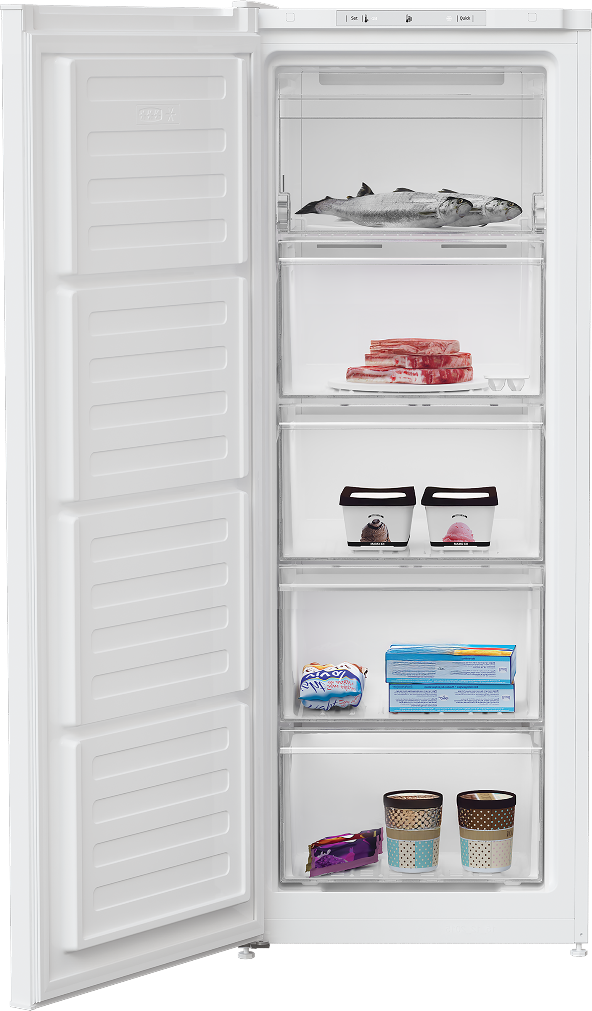 Beko FNE4545W Frost Free Upright Freezer