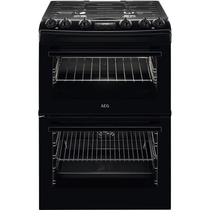 Aeg CKX6540ACB 60cm Dual Fuel Cooker in Black