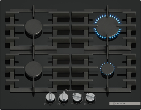 Bosch PPP6A6I40 60cm Gas Hob in Black
