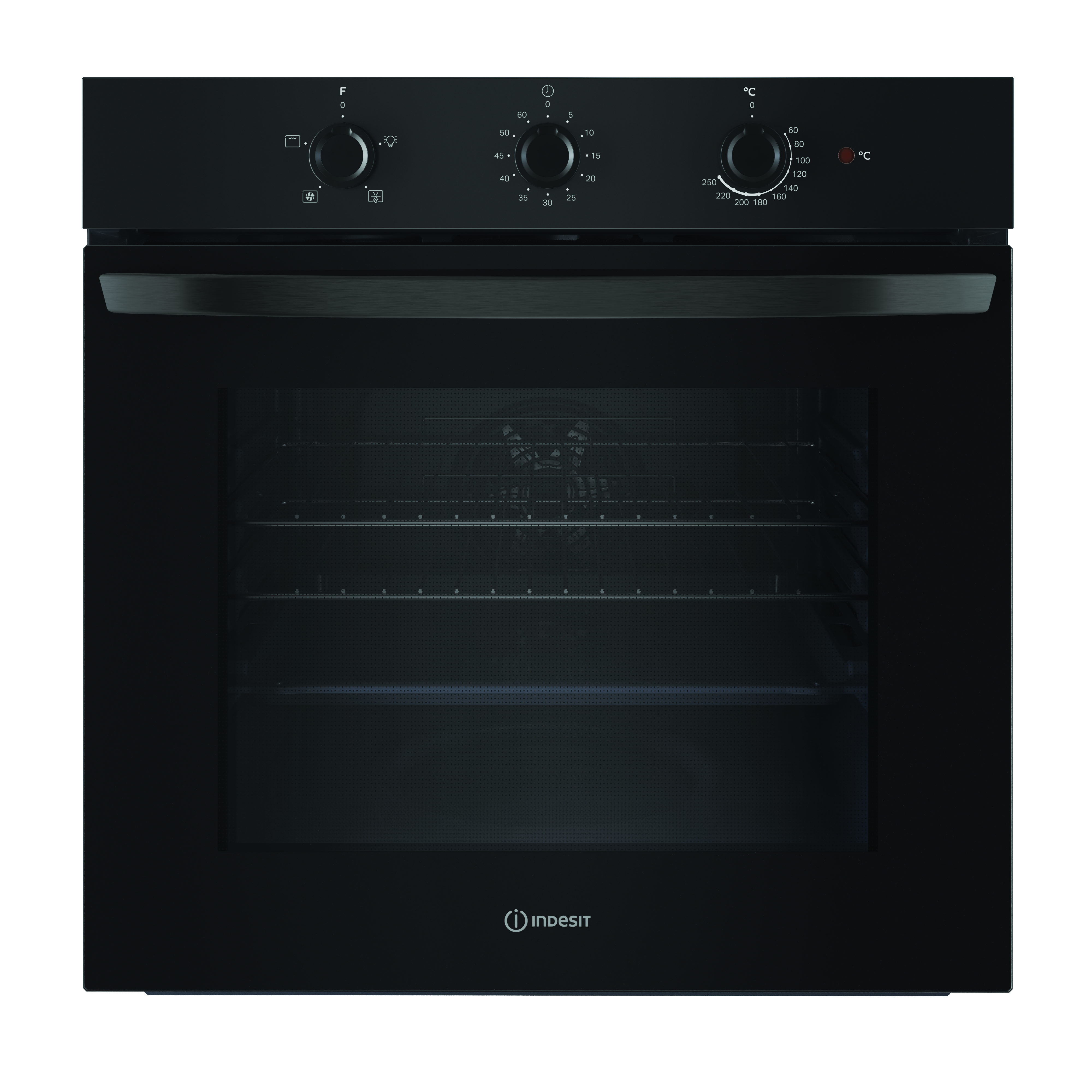 Indesit IO233BUK Built in Black Single oven