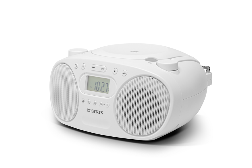 Roberts ZOOMBOX FM White Portable Cd player