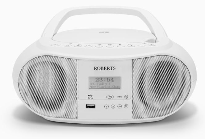 Roberts ZOOMBOX4 White Portable Cd player