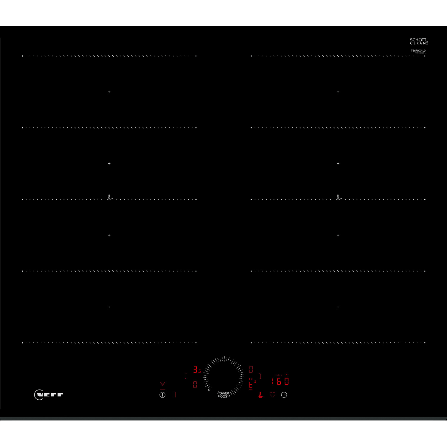 Neff T66FHX4L0 60cm Induction Hob in Black
