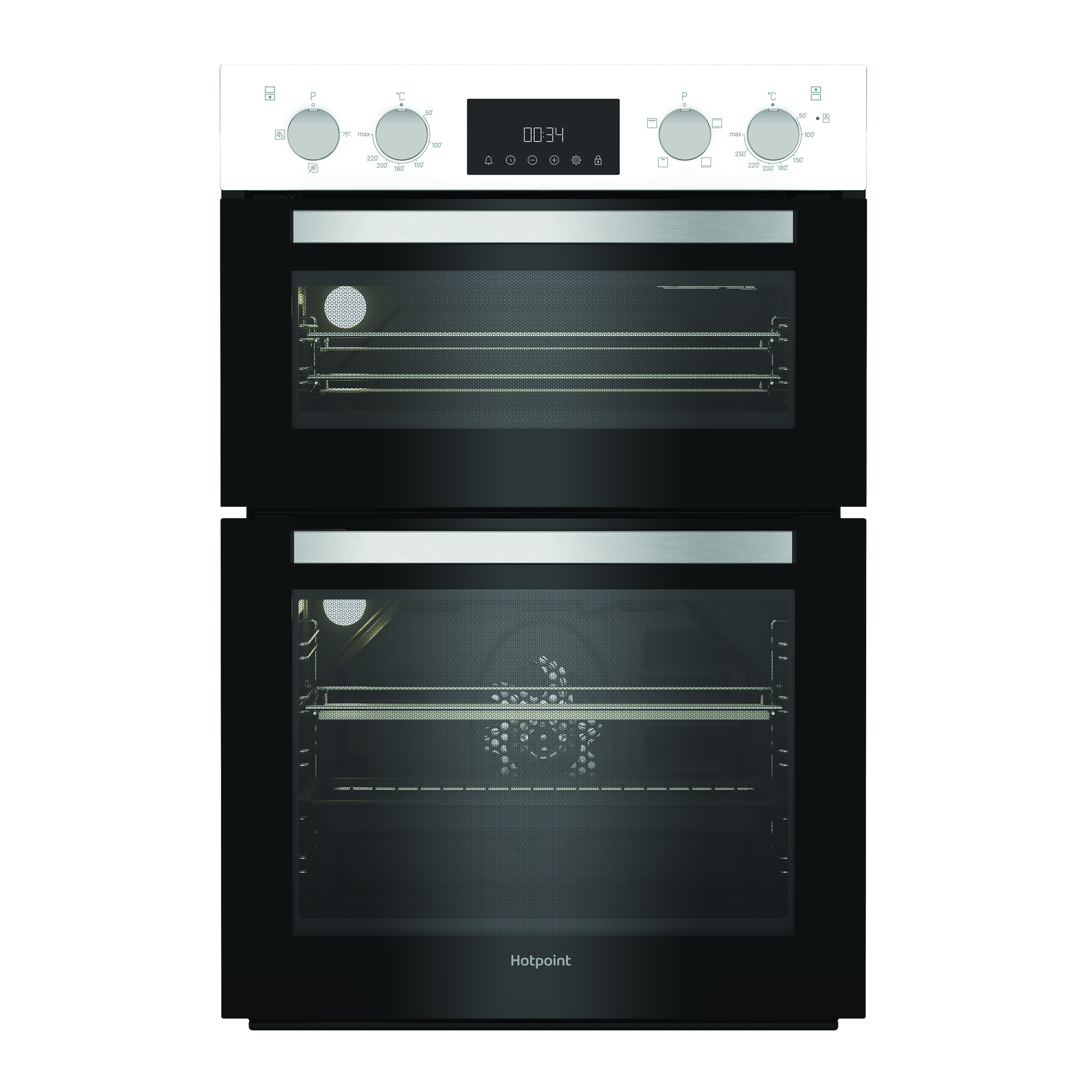 Hotpoint DIH10DW Built in White double oven