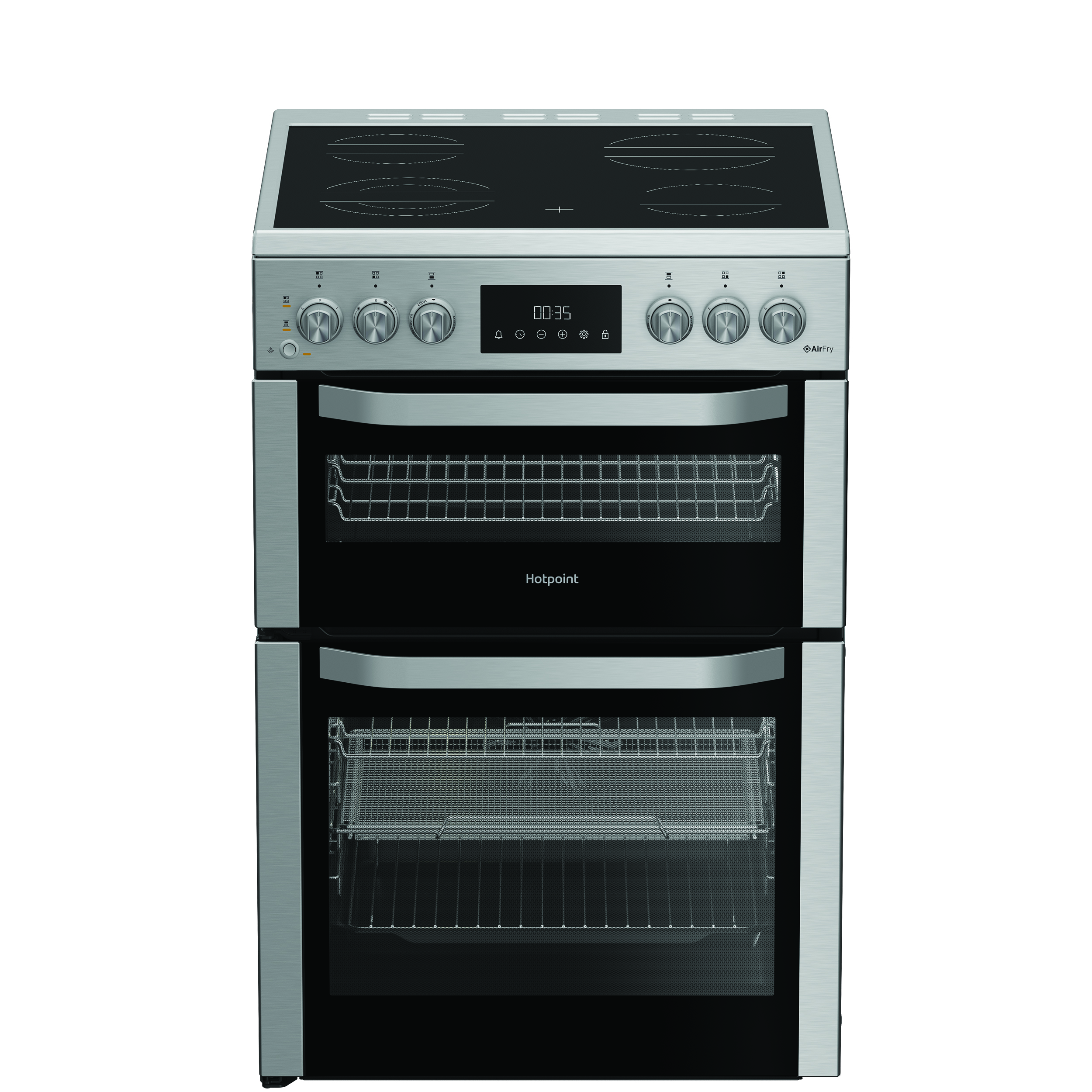 Hotpoint HDE6VDCASX Double Cooker in Inox