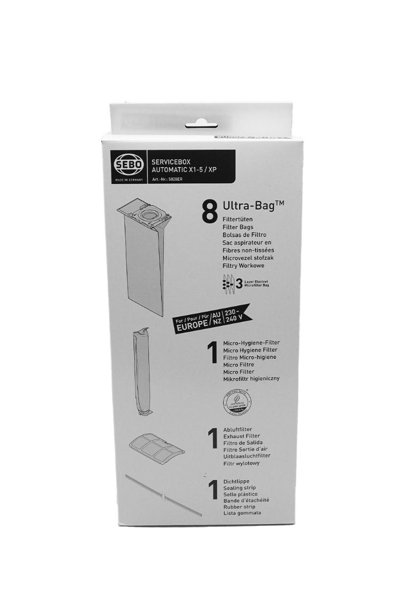 Sebo 5828ER Vacuum Service box