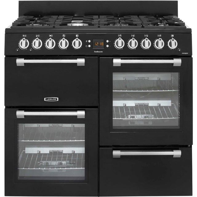 Leisure Cookmaster CK100G232K Gas Range Cooker in Black