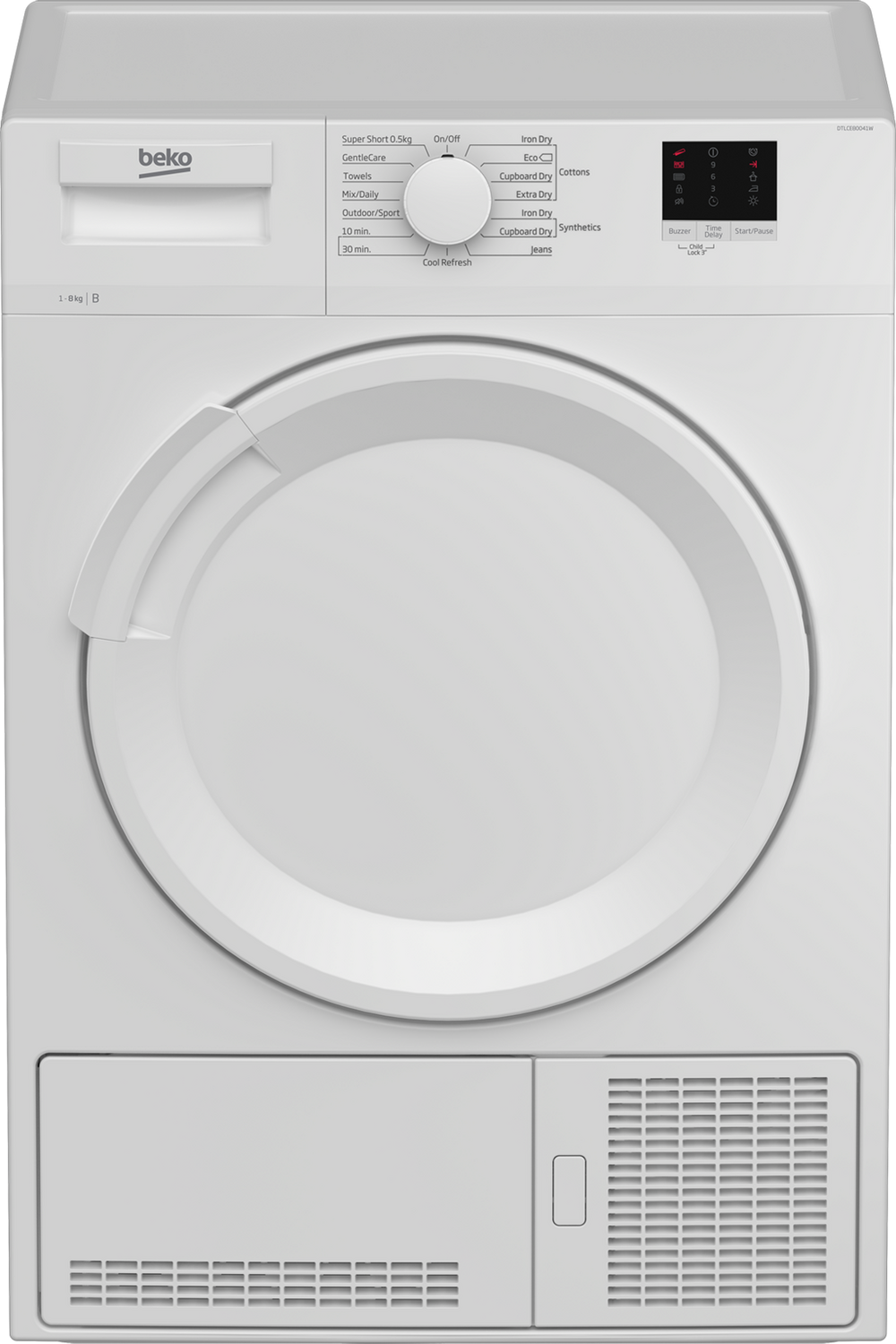 Beko DTLCE80041W 8kg Condenser Tumble Dryer