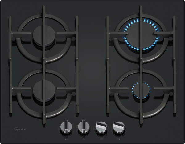 Neff T26PIP4S0 60cm Gas hob in Black