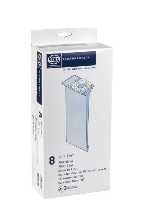 Sebo 6629ER Airbelt Cylinder Vacuum Cleaner bags