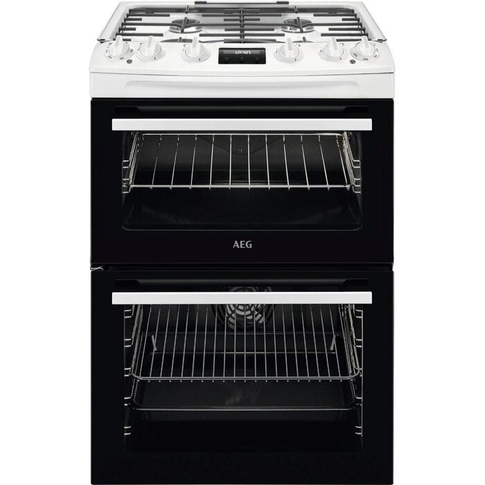 Aeg CKX6540ACW 60cm Dual Fuel Cooker in White