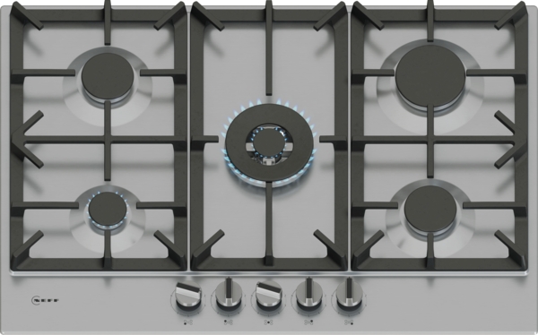 Neff T27CIQ8N0 75cm Gas hob in Stainless Steel