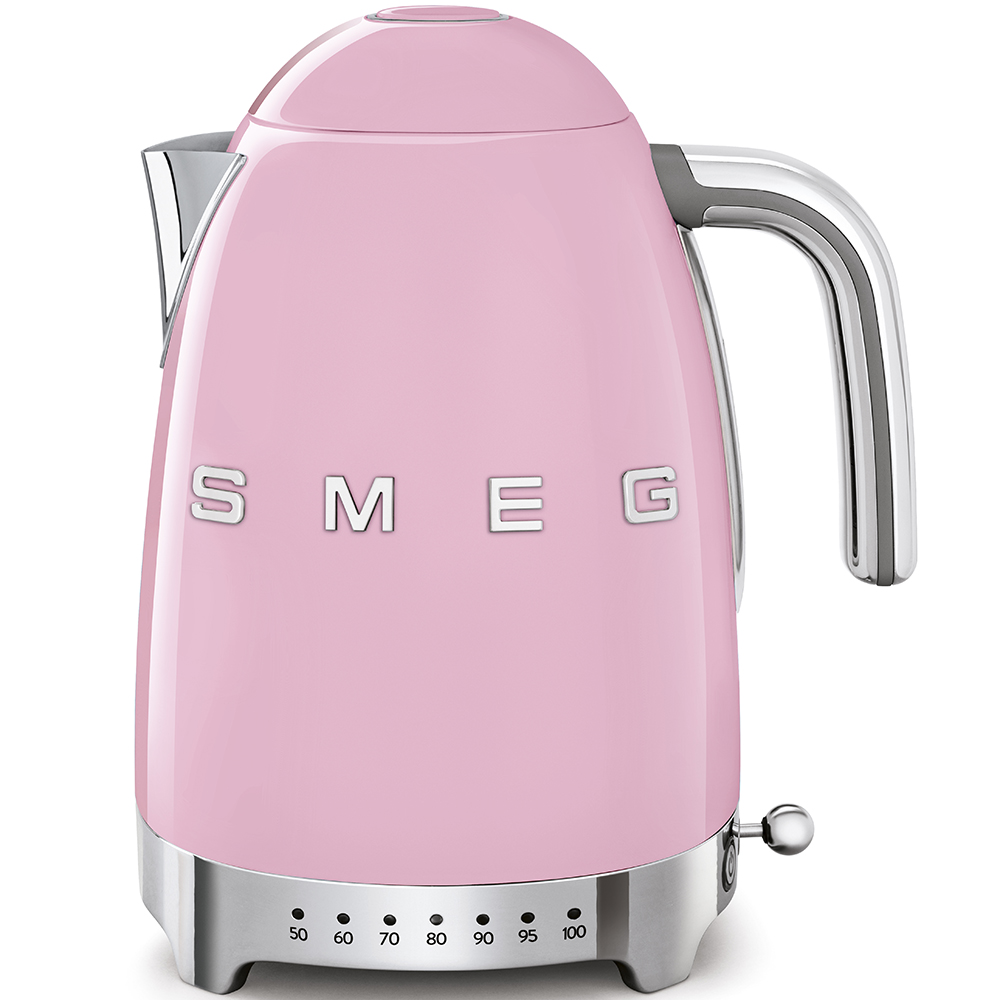 Smeg KLF04PKUK retro style kettle in Pink