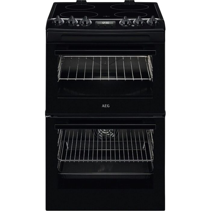 Aeg CCX1530ACB 55cm Double Electric Cooker in Black