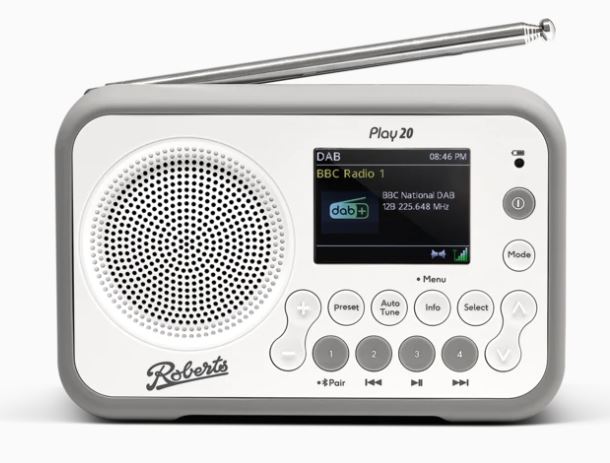 Roberts PLAY 20 DAB Radio in White