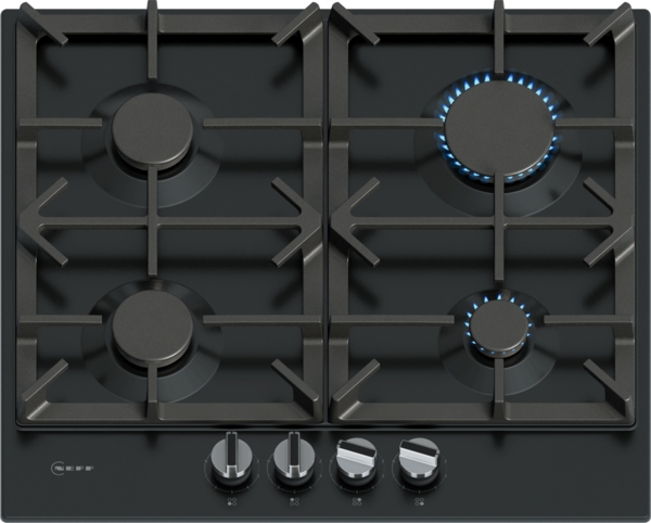 Neff T26CIP8S0 60cm Gas hob in Black