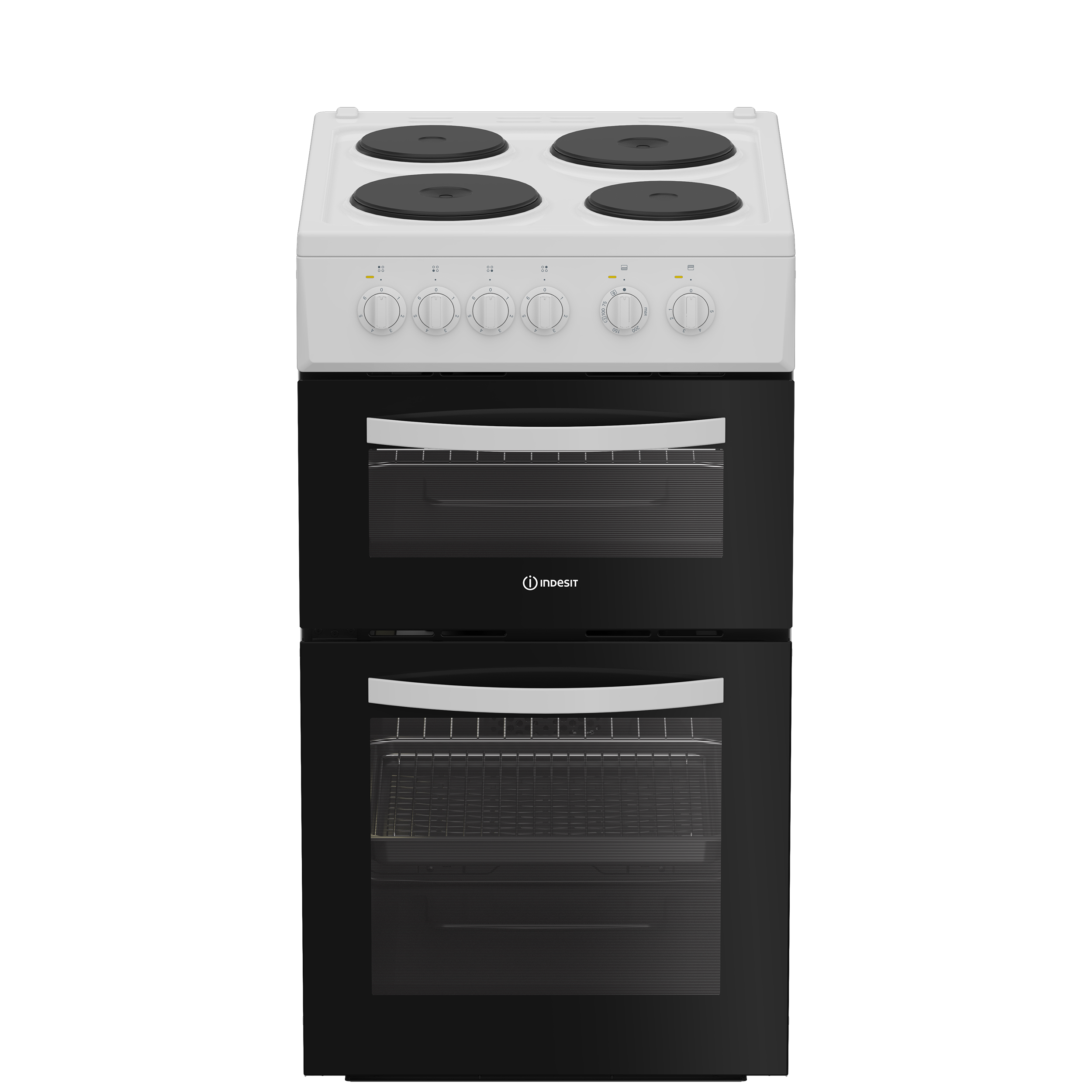 Indesit ITE5EMW 50cm Twin Cavity Electric Cooker in White