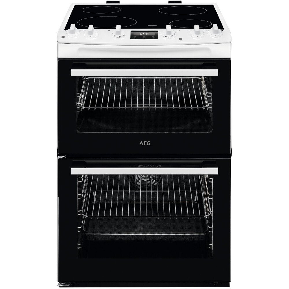 Aeg CCX6501ACW 60cm Double Electric Cooker in White