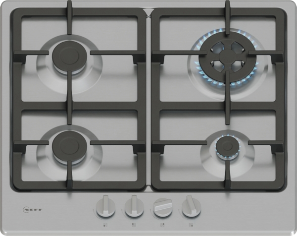 Neff T26GKH8N0 60cm Gas hob in Stainless Steel
