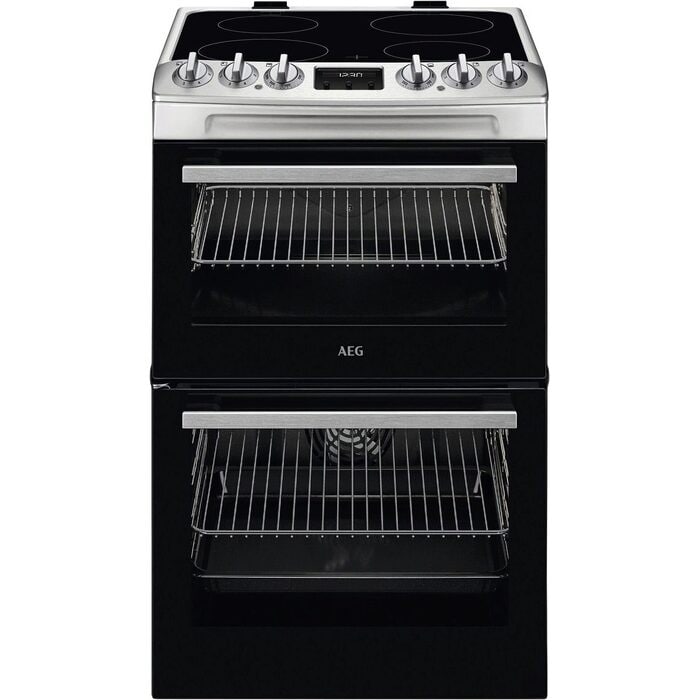 Aeg CCX1530ACM 55cm Double Electric Cooker in Stainless Steel