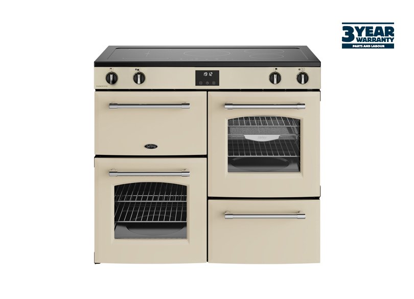 Belling Farmhouse 100Ei 100cm Electric Range Cooker in Cream